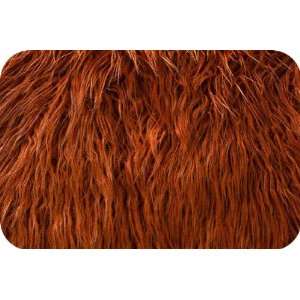  Faux Fur Mongolian Rust 58 to 60 Inch Fabric By the Yard 