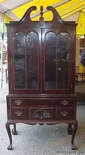 Henry Miller Solid Mahogany Ball & Claw China Cabinet  