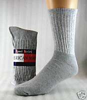 Mens diabetic Crew Socks Gray size 13 15 12 Pr  