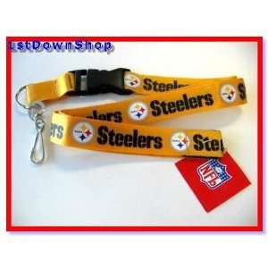  Pittsburgh Steelers Gold Lanyard Ticket/ID Badge Holder 