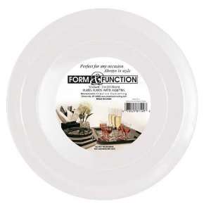  Form & Function 10 1/4 inch White Plastic Plates 48 Per 