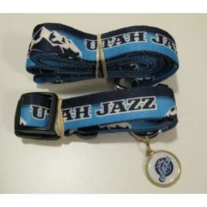  Utah Jazz Pet Accessories Set   Small (6 Leash, Collar 