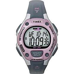 Timex Womens Ironman 30 Lap Performance Grey/ Pink Watch   