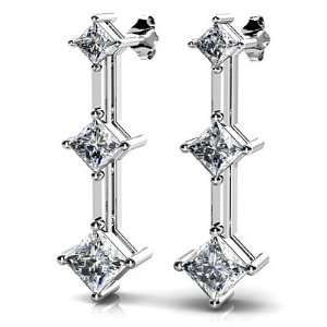   Diamond Earrings, 1.04 ct. (Color HI, Clarity SI2) Anjolee Jewelry