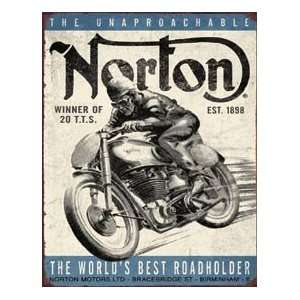  Norton Motorcycles Winner Metal Tin Sign Nostalgic