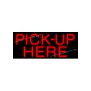  Pick Up Here Neon Sign Patio, Lawn & Garden