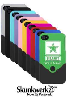 Personalized Engraved iPhone 4 4G 4S Case/Cover   US ARMY  
