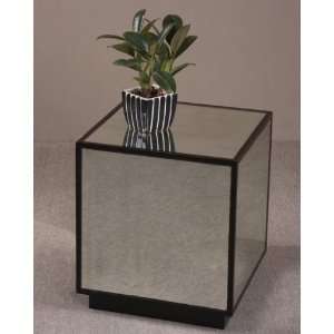  Matty, Mirrored Cube Accent Table