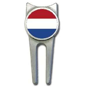 Netherlands flag golf divot tool