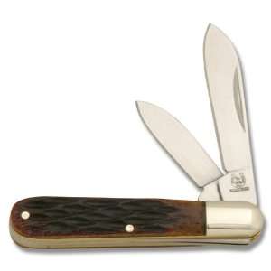  Rough Rider Knives 921 Mini Jack Knife with Amber Jigged 