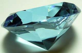 PURPLE 100 MM Cut Glass Diamond Paperweight AMETHYST  
