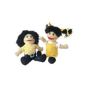  Hispanic Girl & Boy Puppet Pair