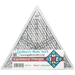 Mini Equilateral Triangle 6 inch Quilters Ruler  