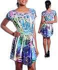 TWELVE Sexy Sublimation RhinestonesTatt​oo Mini Dress