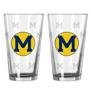  Michigan Wolverines College Vault Pint 2 Pack Sports 
