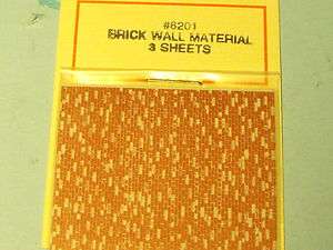 SCALE BRICK SHEETS (3) # 8201 BY JOHN RENDALL  