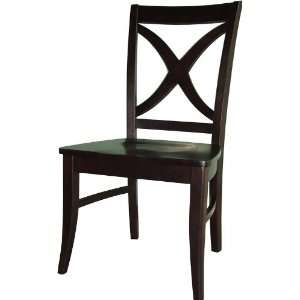  International Concepts Salerno Chair, Wood Seat   Set Of 2 