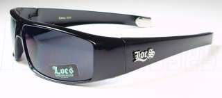 PAIR Mens Sports Sunglasses Black LOCS Lowrider Gangsta OG 9006 blk 