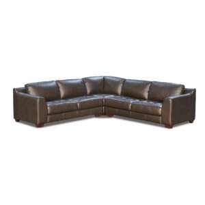 Diamond Sofa Zen Collection 3 Piece Arm Sectional with Square Corner 