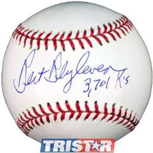  Bert Blyleven Autographed Baseball with 3701 Ks 