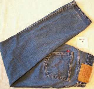   501 Button Front blue Denim Jeans 32x32 Levis Red Tab made USA  
