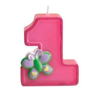 Biedermann & Sons Baby Shower Birthday 1 to 21 Pillar Candle, Pink, 15 