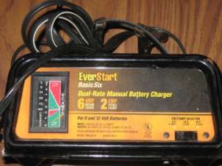 EverStart Basic Six Battery Charger 6 volt/ 12 volt  