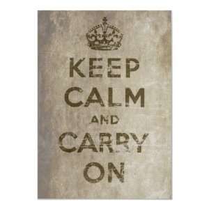  Vintage Keep Calm And Carry On Print