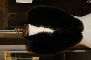 SALE NEW Balck FULL SKIN Fox Collar Fur 41 Long  