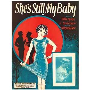  6 x 4 Greetings Card Sheet Music Shes Still My Baby 