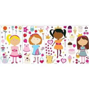  Girly Girls Room Self Stick Appliques in Bright Ideas 