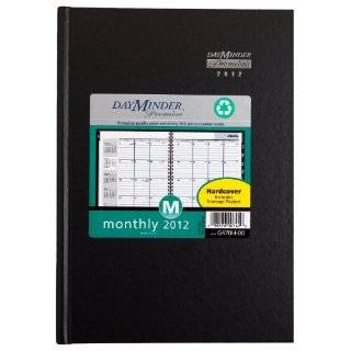 DayMinder Première Recycled Monthly Planner, 8 x 11 Inches, Black 