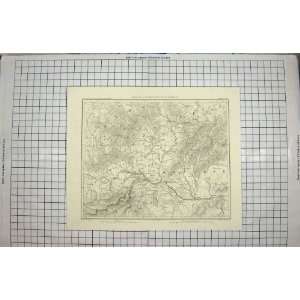  BACON MAP 1894 VIENNE AUSTRIA BRUNN EUROPE HONGRIE