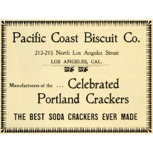  1901 Ad Portland Soda Crackers Pacific Coast Biscuit 