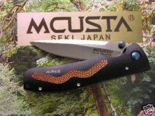 Mcusta Knives Brown Stingray Inlay VG 10  