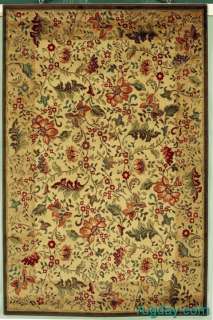 LARGE 8x11 CONTEMPORARY Floral Blooms Colorful Area Rug  