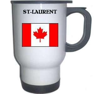  Canada   ST LAURENT White Stainless Steel Mug 