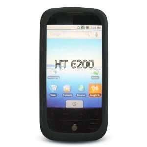 VMG HTC Droid Eris Soft Gel Silicone Skin Case Cover   Black [by 