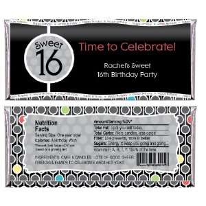 Sweet Sixteen Birthday   Personalized Candy Bar Wrapper Birthday Party 
