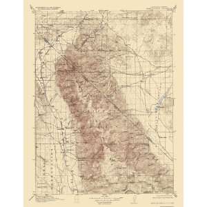  USGS TOPO MAP WHITE MOUNTAIN QUAD CALIFORNIA (CA/NV) 1917 