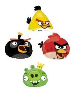 ANGRY BIRDS black red yellow balloons decorations BIRTHDAY PARTY 