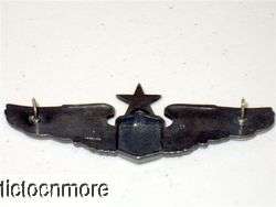 US WWII ARMY AIR FORCE CORPS SENIOR PILOT STERLING 3 WINGS  