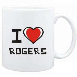  Mug White I love Rogers  Usa Cities