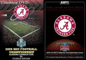 2009   2010 SEC + BCS CHAMPIONSHIPS New DVD Alabama  