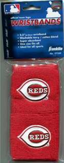 Pair Cincinnati Reds Team Logo Sweatbands Wristbands  