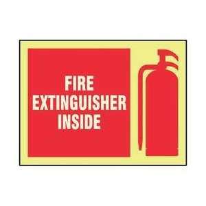  Safety Sign,fire Extinguisher Inside   ACCUFORM 