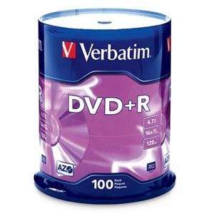  NEW DVD+R 4.7GB 16x 100 Pack (Blank Media) Office 