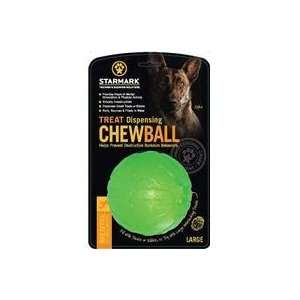  3 PACK TREAT DISPENSING CHEW BALL, Color GREEN; Size 