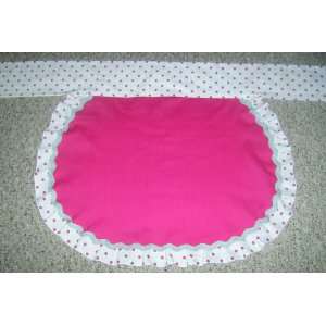    Half Apron, Pink White Polka Dot Designs By Alena 