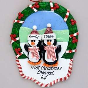   in a Christmas Wreath Personalized Christmas Ornament